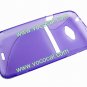 S Line Wave TPU Case Cover Skin for HTC Evo 4G X720D Purple
