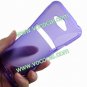 S Line Wave TPU Case Cover Skin for HTC Evo 4G X720D Purple