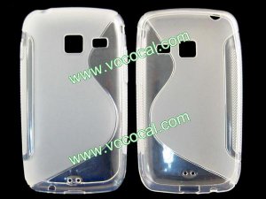 S Line Soft TPU Case Cover Skin for Samsung Galaxy Y Duos S6102 Clear Color