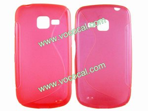 S Line Soft TPU Case Cover Skin for Samsung i779 Pink
