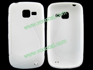 S Line Soft TPU Case Cover Skin for Samsung i779 White