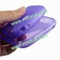 S Line Soft Flexible TPU Case Cover Skin for HTC Z520e One S Purple