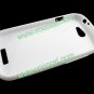 S Line Soft Flexible TPU Case Cover Skin for HTC Z520e One S White