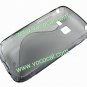 S Line Soft TPU Case Cover Skin for Samsung Galaxy Y Duos S6102 Clear Gray