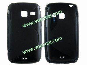 S Line Soft TPU Case Cover Skin for Samsung Galaxy Y Duos S6102 Black
