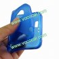 S Line Soft Flexible TPU Case Cover Skin for HTC Desire VT T328t Blue