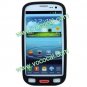 Cute Smarties Silicone Case Cover Skin for Samsung i9300 Galaxy S3 Black