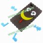 Brown 3D Sponge Cartoon Figure Detachable Silicone Case Cover for iPhone 4 4G 4S
