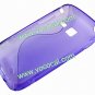 S Line Wave Soft TPU Case Cover Skin for Samsung Galaxy Y Duos S6102 Purple