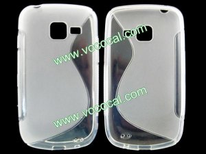 S Line Soft TPU Case Cover Skin for Samsung i779 Clear Color