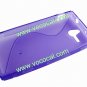 S Line Wave Soft TPU Case Cover Skin for Sony Xperia U ST25i Purple