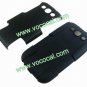 Dual Combo Reticulated PC Silicone Case Cover for Samsung Galaxy S3 i9300 Black