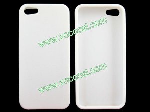Protective Soft Flexible TPU Case Cover Skin for iPhone 5 White