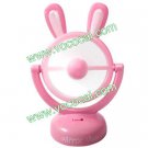 Pink Rabbit USB Battery Powered Portable 180 Rotating Mini Table Desk Fan