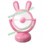Pink Rabbit USB Battery Powered Portable 180 Rotating Mini Table Desk Fan