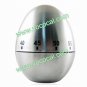 Egg Shape 60min Stainless Steel Metal Mechanical Kitchen Cooking Twist Timer