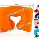 U Shape Inflatable Travel Neck Pillow Car Head Rest Support Air Cushion
