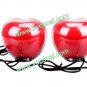Red Mini Color Changing Led Light Laptop USB Stereo Speaker Amplifier