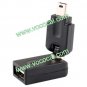 360 Rotate Car Stereo USB 2.0 A Female to Mini USB B Male Converter Adapter