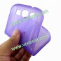Clear Purple X Shape Soft TPU Case Cover Skin for Samsung i9300 Galaxy S3 SIII