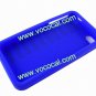 Dark Blue Piano Key 3D Soft Silicone Back Case Cover Skin for iPhone 4 4G 4S