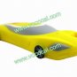 3D Cartoon Sports Car Protective Case Cover Skin for iPhone 5 Yellow