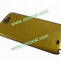 Brushed Housing Back Battery Cover for Samsung Galaxy Note 2 N7100 Black-Golden