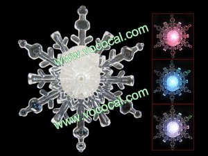 Romantic 7 Colors Changing LED Snowflake Light Christmas Decoration Night Lamp