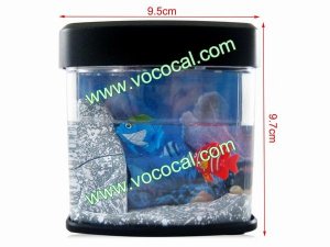 LED Light USB Mini Plastic Aquarium Fish Toy Desktop Table Decoration