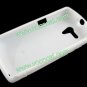 S Line Soft Flexible TPU Case Cover Skin for Sony Xperia Neo L MT25i White