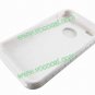 White Spots Dots Silicone PC Hard Combo Case Cover for iPhone 4 4G 4S