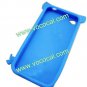 Blue 3D Pig Cartoon Animal Silicone Gel Case Cover for iPhone 4 4G 4S