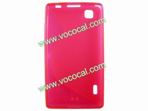Rose S Style TPU Gel Case Cover Skin for LG Optimus EX SU880