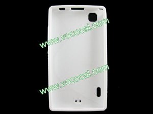 White S Style TPU Gel Case Cover Skin for LG Optimus EX SU880