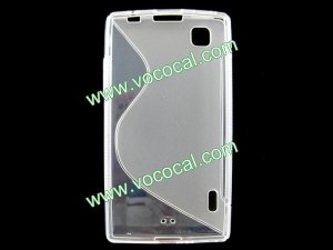 Clear S Style TPU Gel Case Cover Skin for LG Optimus EX SU880