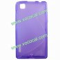 Purple S Style TPU Gel Case Cover Skin for LG Optimus EX SU880