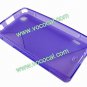 Purple S Style TPU Gel Case Cover Skin for LG Optimus EX SU880