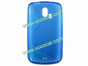 Blue S Style TPU Gel Case Back Cover Skin for Coolpad 7260