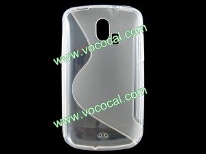 Clear S Style TPU Gel Case Back Cover Skin for Coolpad 7260