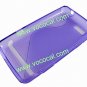Purple S Style TPU Gel Case Back Cover Skin for Motorola XT615