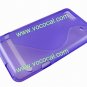 Purple S Style TPU Gel Case Back Cover Skin for Motorola XT615