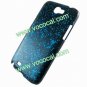 Raindrop Hard Protective Case Cover Skin for Samsung Galaxy Note 2 N7100 Blue