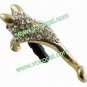 3D Crystal Leopard 3.5mm Earphone Jack Anti Dust Proof Plug Ear Cap for iPhone 5