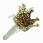 Rhinestone Crown 3.5mm Dustproof Earphone Jack Plug Stopper Cap for Cellphone