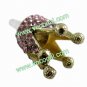 Rhinestone Crown 3.5mm Dustproof Earphone Jack Plug Stopper for Cellphone Pink