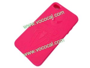 Rose 3D Cartoon Hero Spider TPU Case Cover Skin for iPhone 4 4G 4S