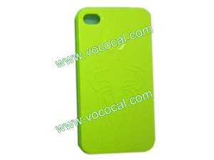 Green 3D Cartoon Hero Spider TPU Case Cover Skin for iPhone 4 4G 4S