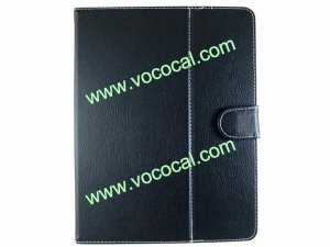 Black PU Leather Case Stand Cover Skin for 9.7 Inch 16:9 Tablet PC