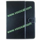 Black Leather Case Stand Cover Skin for 8 Inch 16:9 Tablet PC