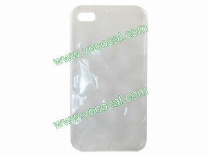 Clear White 3D Water Drop Bubble Hard Case Cover for iPhone 4 4G 4S